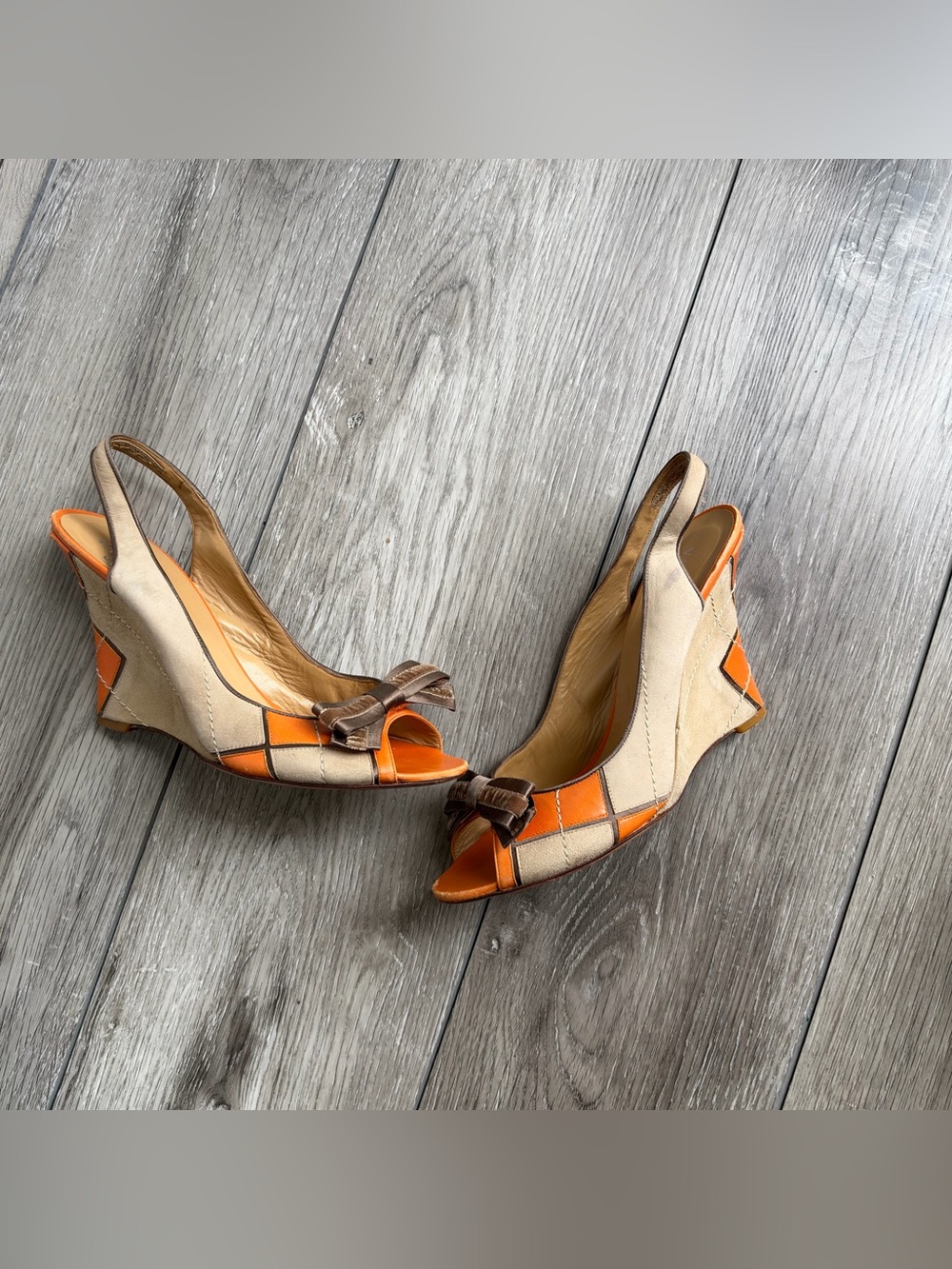 Vintage Valentino Garavani Slingback Peep Toe Heels – US Women’s 9.5